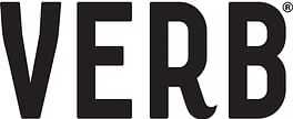Logo with the word 'VERB' in bold, black letters on a white background.
