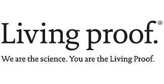 Living Proof logo with tagline "We are the science. You are the Living Proof.